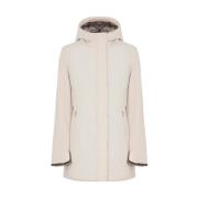 Omkeerbare Parka met Nep Bont Voering Suns , Beige , Dames