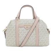 Pre-owned Canvas handbags Michael Kors Pre-owned , White , Dames