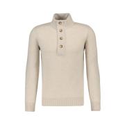 Mock Bot Sweater Gran Sasso , Beige , Heren