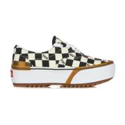 Geruite lage sneaker wit Vans , Multicolor , Dames