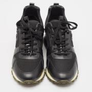 Pre-owned Leather sneakers Louis Vuitton Vintage , Black , Dames