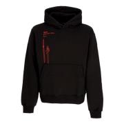 Zwarte Sweatshirt met capuchon en outline voor mannen Dolly Noire , Bl...