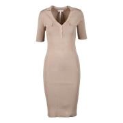 Damesjurk in Viscose Polyester Mix Guess , Beige , Dames