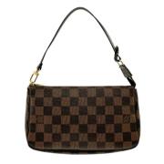 Pre-owned Canvas clutches Louis Vuitton Vintage , Brown , Dames