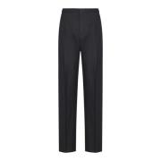 Donkergrijze wollen tailored broek Givenchy , Gray , Heren