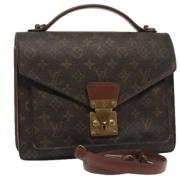 Pre-owned Canvas handbags Louis Vuitton Vintage , Brown , Dames