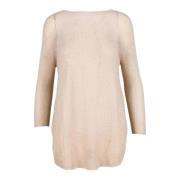 Linnen Katoenmix Stijlvolle Top Pink Memories , Beige , Dames