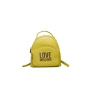 Gele rugzak met ritssluiting Love Moschino , Yellow , Dames