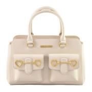 Stijlvolle PU Schoudertas Love Moschino , White , Dames