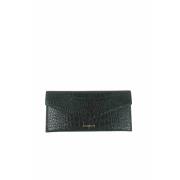 Pre-owned Leather clutches Givenchy Pre-owned , Black , Dames