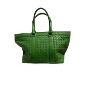 Pre-owned Leather totes Bottega Veneta Vintage , Green , Dames