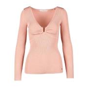 Round-neck Knitwear Guess , Pink , Dames