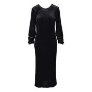 Damesjurk in Polyester Elastaan Mix Department Five , Black , Dames