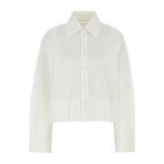 Witte Poplin Overhemd Klassieke Stijl Jil Sander , White , Dames