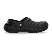 Klassieke gevoerde Overpuff klomp Crocs , Black , Heren