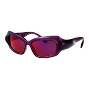 Stijlvolle zonnebril met model Bb0354S Balenciaga , Purple , Dames