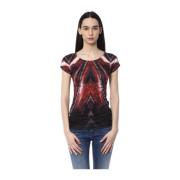 Gedrukt Crew Neck T-shirt By Byblos , Multicolor , Dames