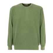 Heren Crew Neck Sweater Cashmere Company , Green , Heren