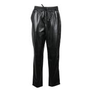 Imitatie Leren Broek Guess , Black , Dames