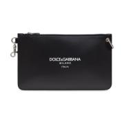 Leren schoudertas Dolce & Gabbana , Black , Heren