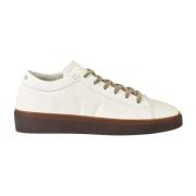 Leren Sneakers met Rubberen Zool Fabi , White , Heren