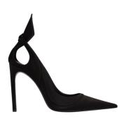 Satijnen Pumps MET Strik Nina Ricci , Black , Dames