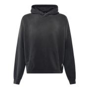 Zwarte Oversized Sweater met Capuchon Represent , Black , Heren