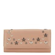 Pre-owned Leather wallets Jimmy Choo Pre-owned , Beige , Dames