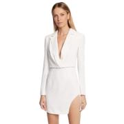 Elegante Cocktailjurk met V-hals Pinko , White , Dames