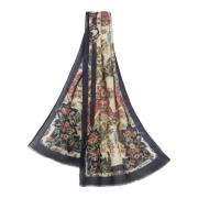 Bloemen Paisley Kasjmier Zijden Sjaal Etro , Multicolor , Dames