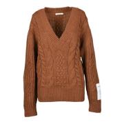 Stijlvolle Gebreide Trui Hinnominate , Brown , Dames