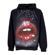 Zwarte Rock Mond Print Hoodie Vision OF Super , Black , Heren