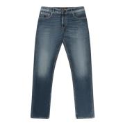 Klassieke high-waist denim jeans Hand Picked , Blue , Heren