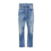 Vintage Wash Jeans - Stijlvol en Praktisch Dsquared2 , Blue , Heren