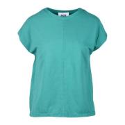 Katoen Elastaan T-shirt Alpha Studio , Green , Dames