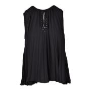 Elegante Top van Polyesterstof Liu Jo , Black , Dames