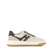 Gaatjesleren platte schoenen Hogan , Multicolor , Heren