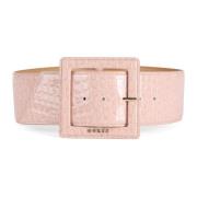 Hoge taille krokodillenprint Riem Guess , Pink , Dames