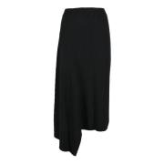 Lana Cashmere Gonna Rok Max Mara Studio , Black , Dames