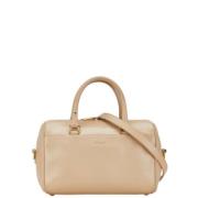 Pre-owned Leather handbags Saint Laurent Vintage , Beige , Dames