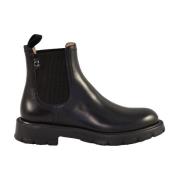 Zwarte Booties voor Mannen Salvatore Ferragamo , Black , Heren