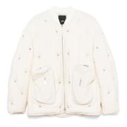 Studded Donsjas add , White , Dames