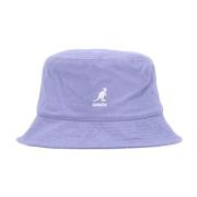 Gewassen Lila Katoenen Bucket Hoed Kangol , Purple , Heren