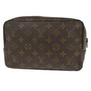 Pre-owned Canvas clutches Louis Vuitton Vintage , Brown , Dames