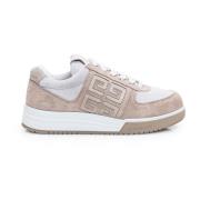 Beige Suède Sneakers met 4G Logo Givenchy , Multicolor , Dames