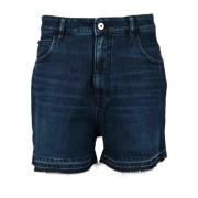 Katoen Elastaan Broek Cycle , Blue , Dames