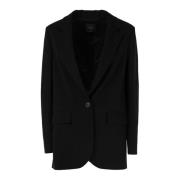 Eliana Blazer Stof Jas Vrouwen Pinko , Black , Dames