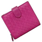 Pre-owned Leather wallets Bottega Veneta Vintage , Pink , Dames