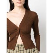 Bruine Sweater Collectie Semicouture , Brown , Dames