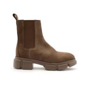 Bruine Chelsea Enkellaarzen Nubuck Leer Copenhagen Studios , Brown , D...